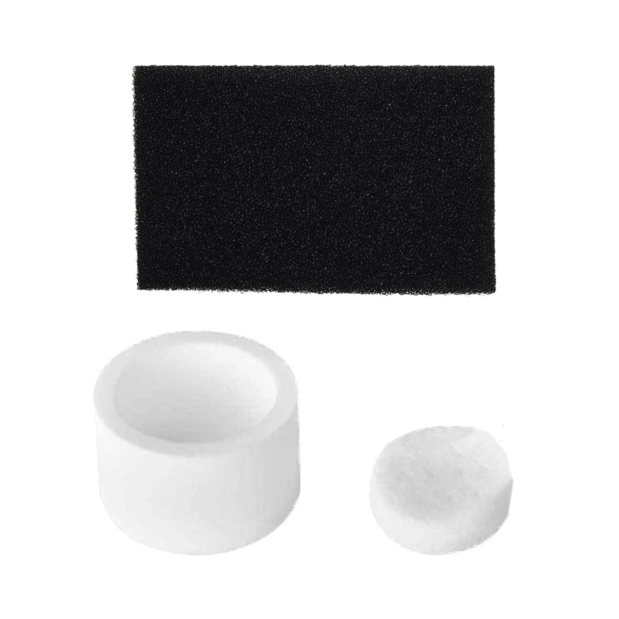 Juego de filtros de algodón – Concentrador de oxígeno VH-1 (3 en 1: Filtro sinterizado + Silenciador de algodón + Filtro primario)