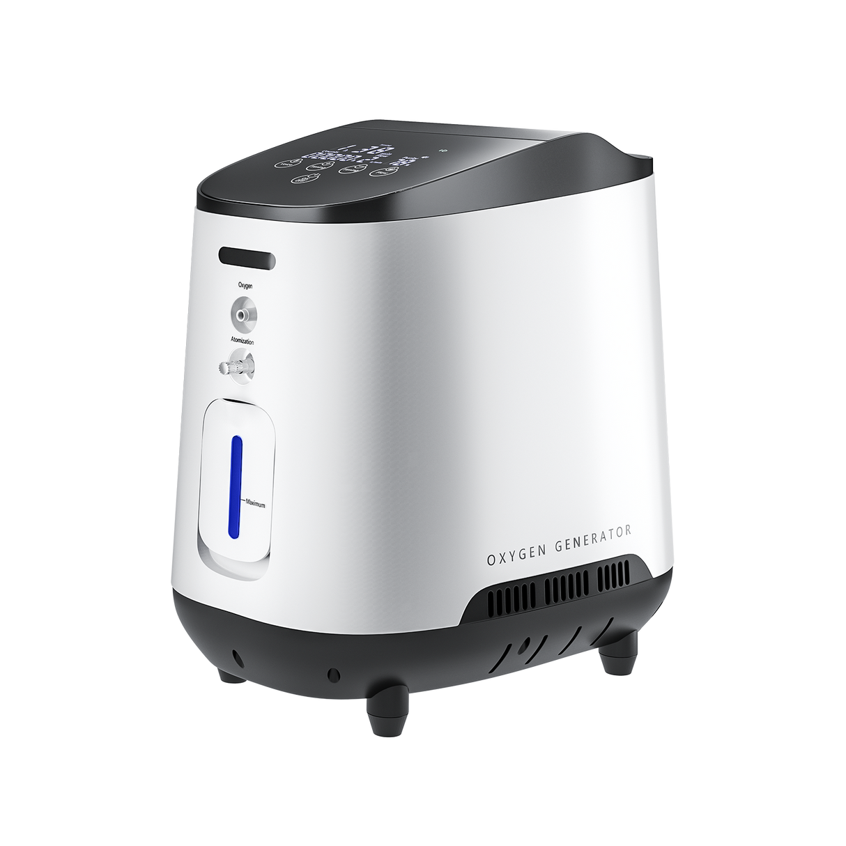 Concentrador de oxígeno continuo doméstico VARON VH-2, control inteligente y bajo nivel de ruido