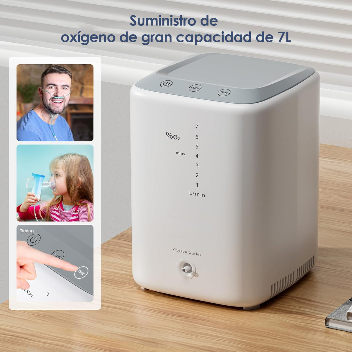 Los accesorios del concentrador de oxígeno doméstico VARON VH-3 incluyen tubo de succión nasal