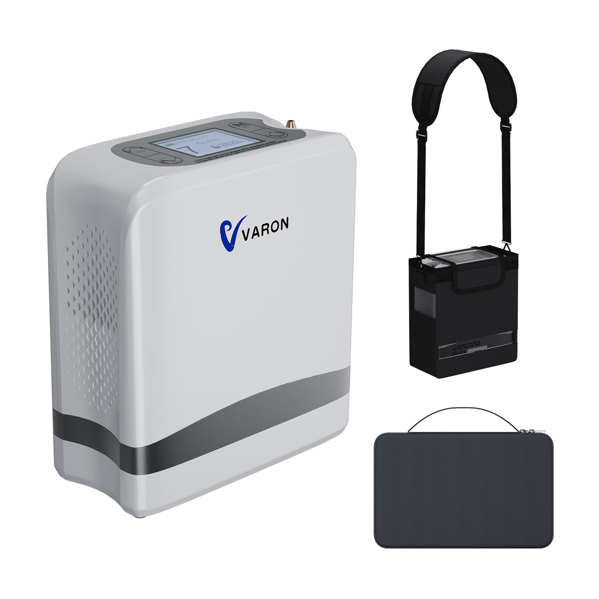 VARON VP-8 Lite | Concentrador de oxígeno de flujo pulsado ligero de 2 kg (7 niveles de flujo)