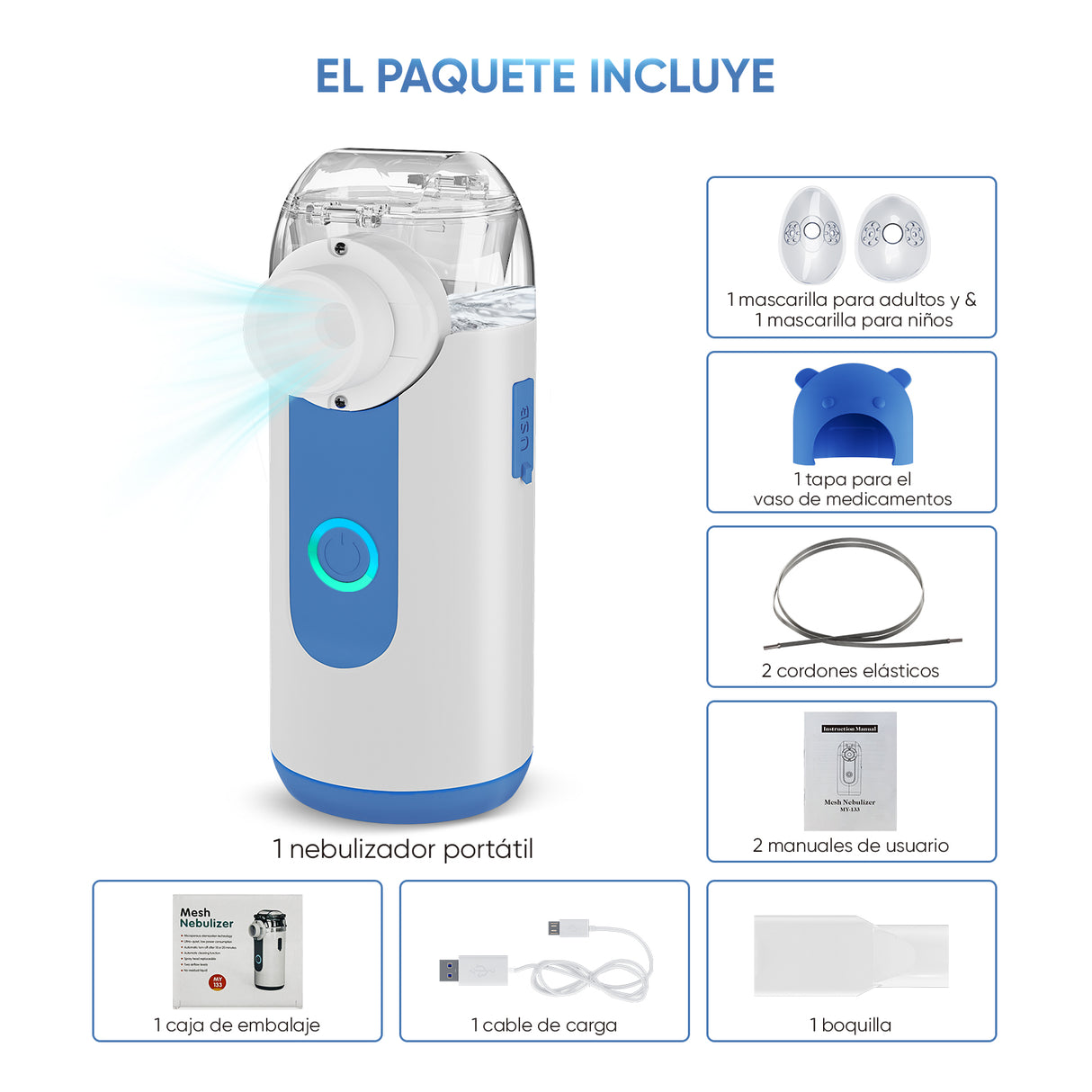 El atomizador Varon puede funcionar con alimentación USB, pero no es recargable.