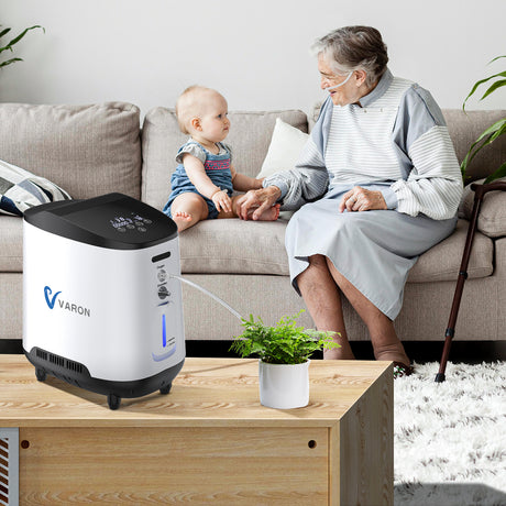 Concentrador de oxígeno continuo doméstico VARON VH-1 para ancianos y bebés