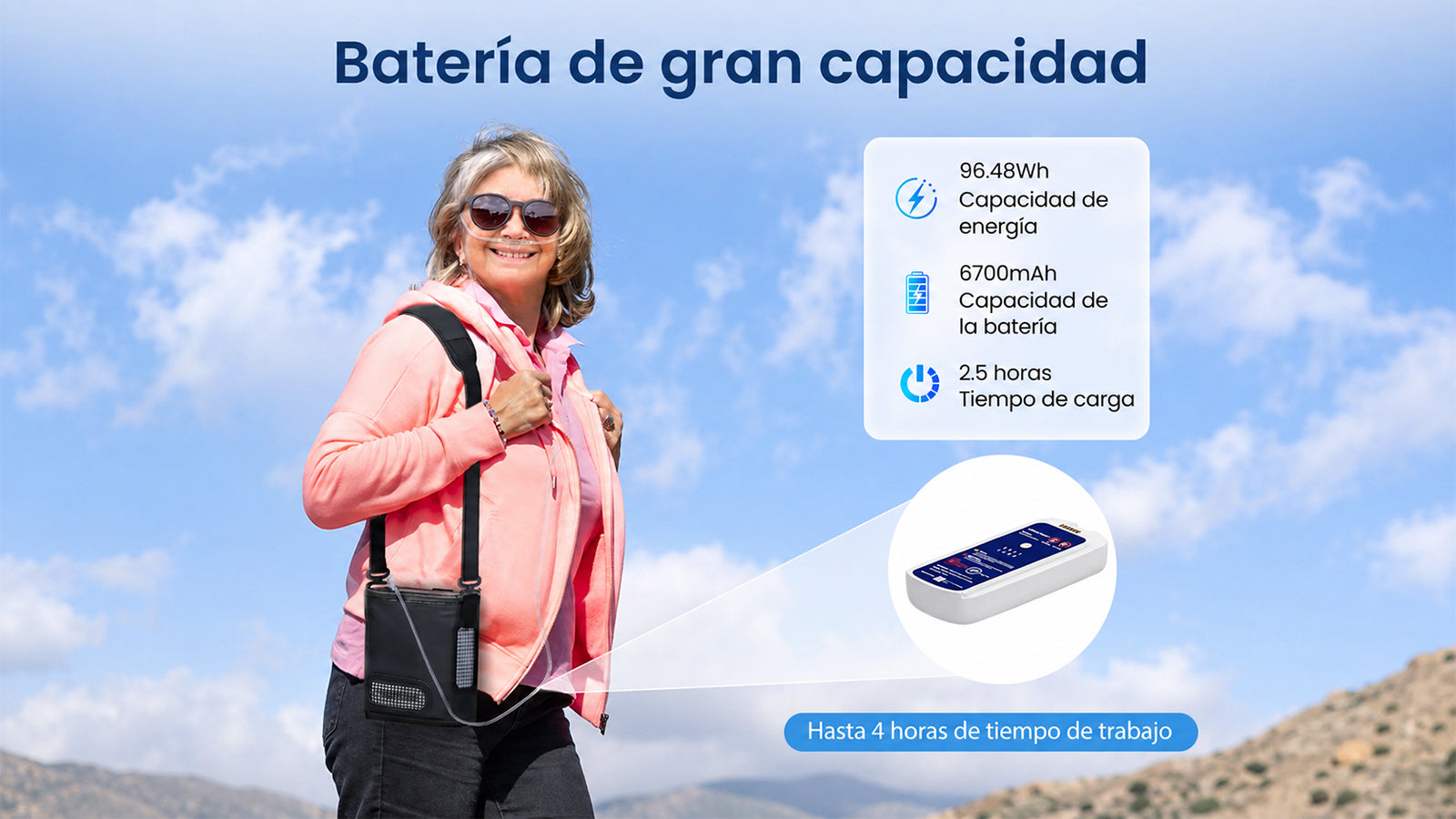 Cómo maximizar la duración de la batería de tu concentrador portátil