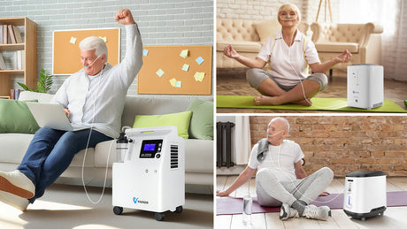 Comparativa VARON VH-2, VH-3 y Serene 5: concentradores de oxígeno domésticos para cada necesidad
