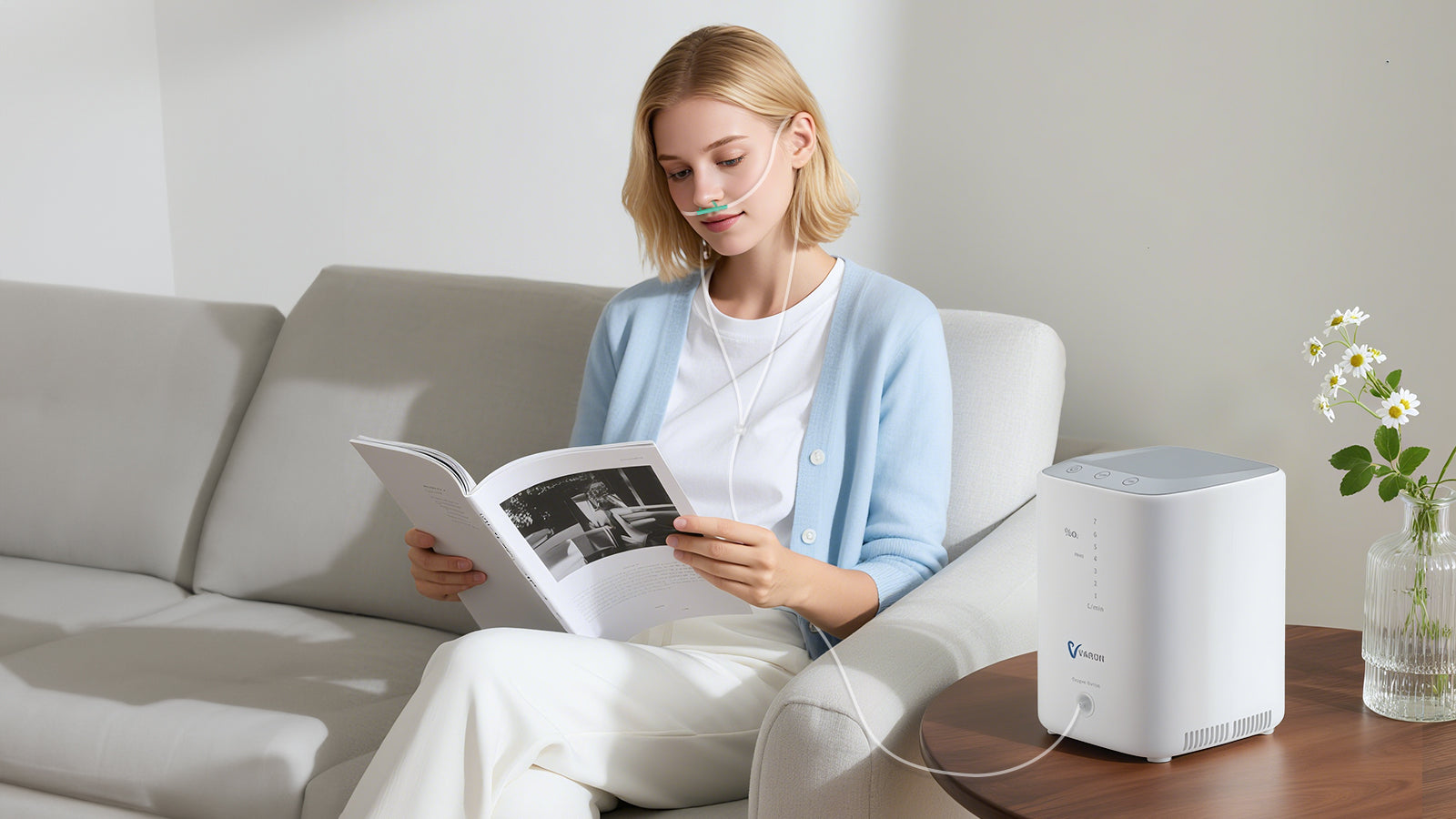 Dormir mejor con el concentrador de oxígeno silencioso VARON VH-3 para el hogar