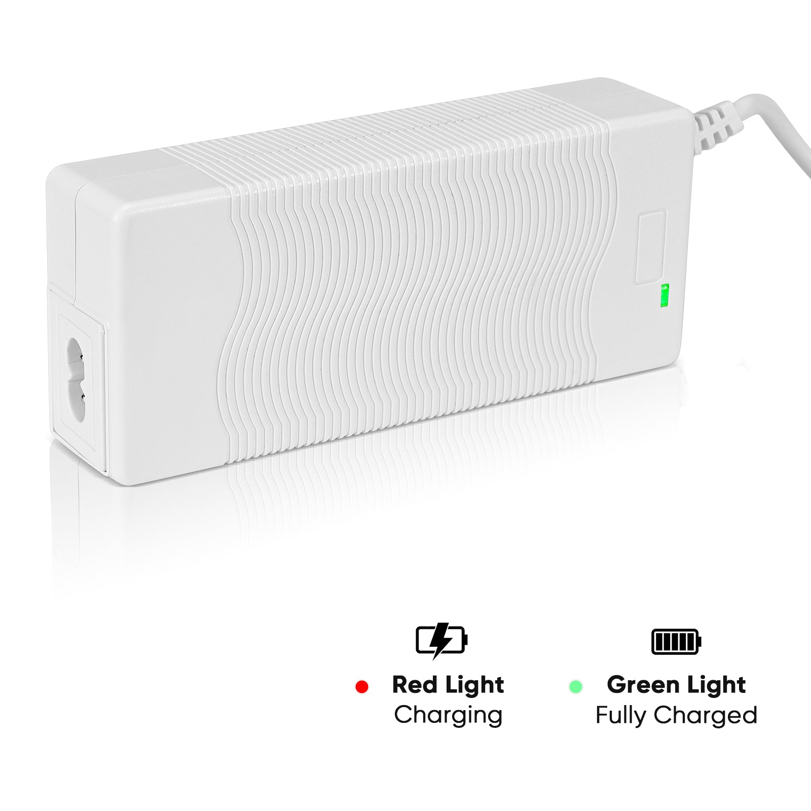 Adaptador de corriente y cable blancos para VP-1/VP-2: solución de carga universal