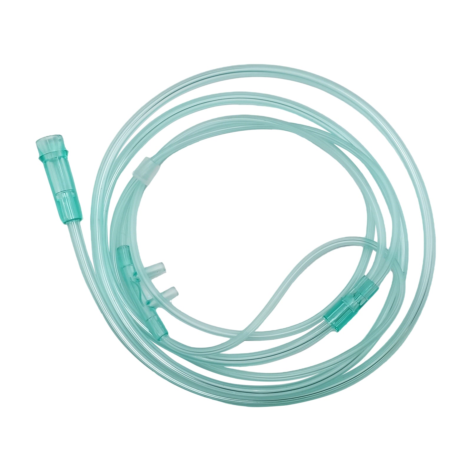 Canula nasal para oxígeno transparente con tubo flexible y conectores, accesorio médico para terapia de oxígeno portátil o doméstica