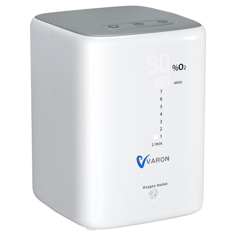Vista lateral derecha del concentrador de oxígeno doméstico VARON VH-3