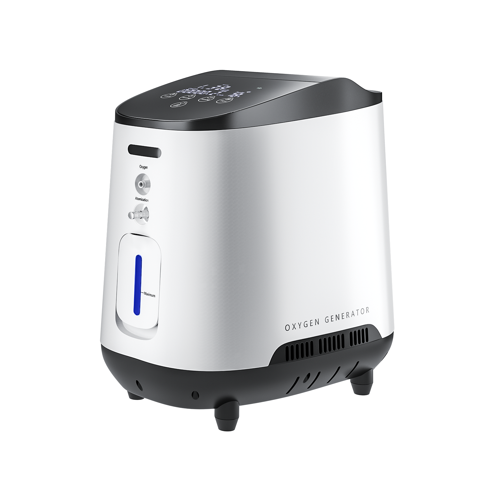 Concentrador de oxígeno continuo doméstico VARON VH-2, control inteligente y bajo nivel de ruido