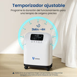 Concentrador de oxígeno doméstico VARON VH-4 | Terapia confortable de 1-9 niveles (ajustable)