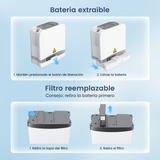 VARON VP-8 Lite | Concentrador de oxígeno de flujo pulsado ligero de 2 kg (7 niveles de flujo)