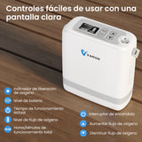 Preventa: New VARON VP-8G | Concentrador de Oxígeno Portátil de Flujo por Pulsos (niveles 1–8)