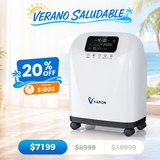 Concentrador de oxígeno doméstico VARON VH-4 | Terapia confortable de 1-9 niveles (ajustable)