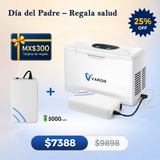 Concentrador de oxígeno portátil continuo VARON VL-2 Light de 3 l/min