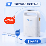 Concentrador de oxígeno portátil VARON VP-2 Pulse | 93 % de oxígeno, batería de larga duración