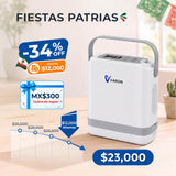 Nuevo VARON VP-8G | Concentrador de oxígeno portátil de flujo pulsátil (1–8 niveles)