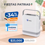 Nuevo VARON VP-8G | Concentrador de oxígeno portátil de flujo pulsátil (1–8 niveles)