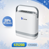 New VARON VP-8G | Concentrador de Oxígeno Portátil de Flujo por Pulsos (niveles 1–8)