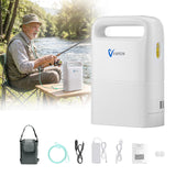 Concentrador de oxígeno portátil VARON VP-2 Pulse | 93 % de oxígeno, batería de larga duración