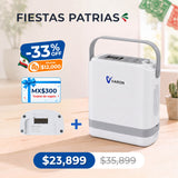 Nuevo VARON VP-8G | Concentrador de oxígeno portátil de flujo pulsátil (1–8 niveles)