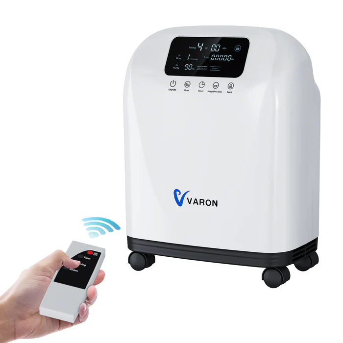 Concentrador de oxígeno doméstico VARON VH-4 | Terapia confortable de 1-9 niveles (ajustable)