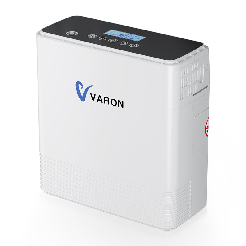 Concentrador de oxígeno continuo portátil VARON VP-6, alto flujo para uso en exteriores