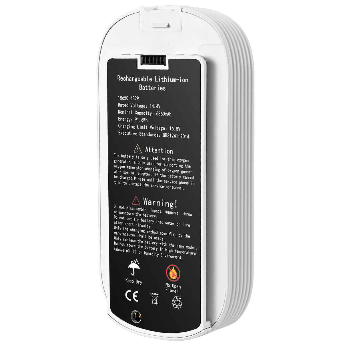 Accesorios para concentrador de oxígeno con batería de iones de litio reemplazable de 24 V VP-6