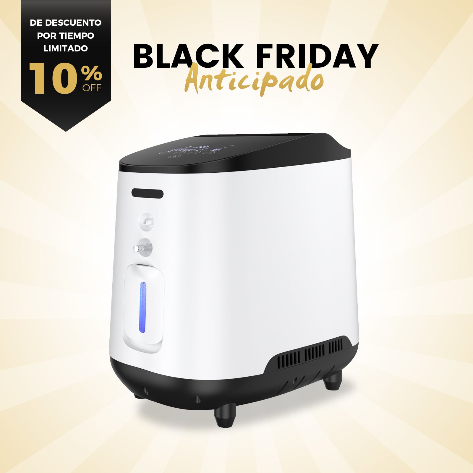 Concentrador de oxígeno doméstico VARON VH-2 |  1-7 niveles (ajustable), funcionamiento 24 h