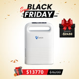 Concentrador de oxígeno portátil VARON VP-2 Pulse | 93 % de oxígeno, batería de larga duración